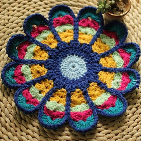 Mandala Crochet Teapot Tea cups Coasters | Handmade Teapot Mats Home Dec… - Picture 3 of 5